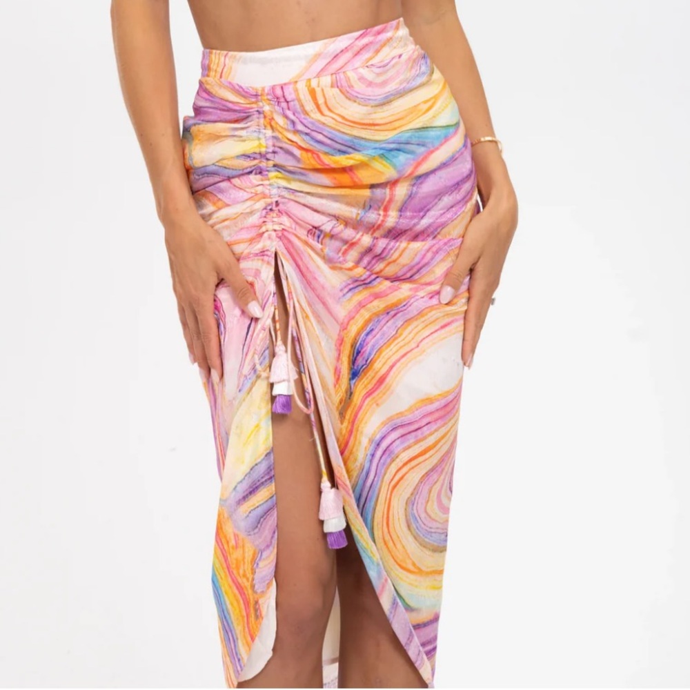 Roco Sand Eira Midi Asymetrical Skirt